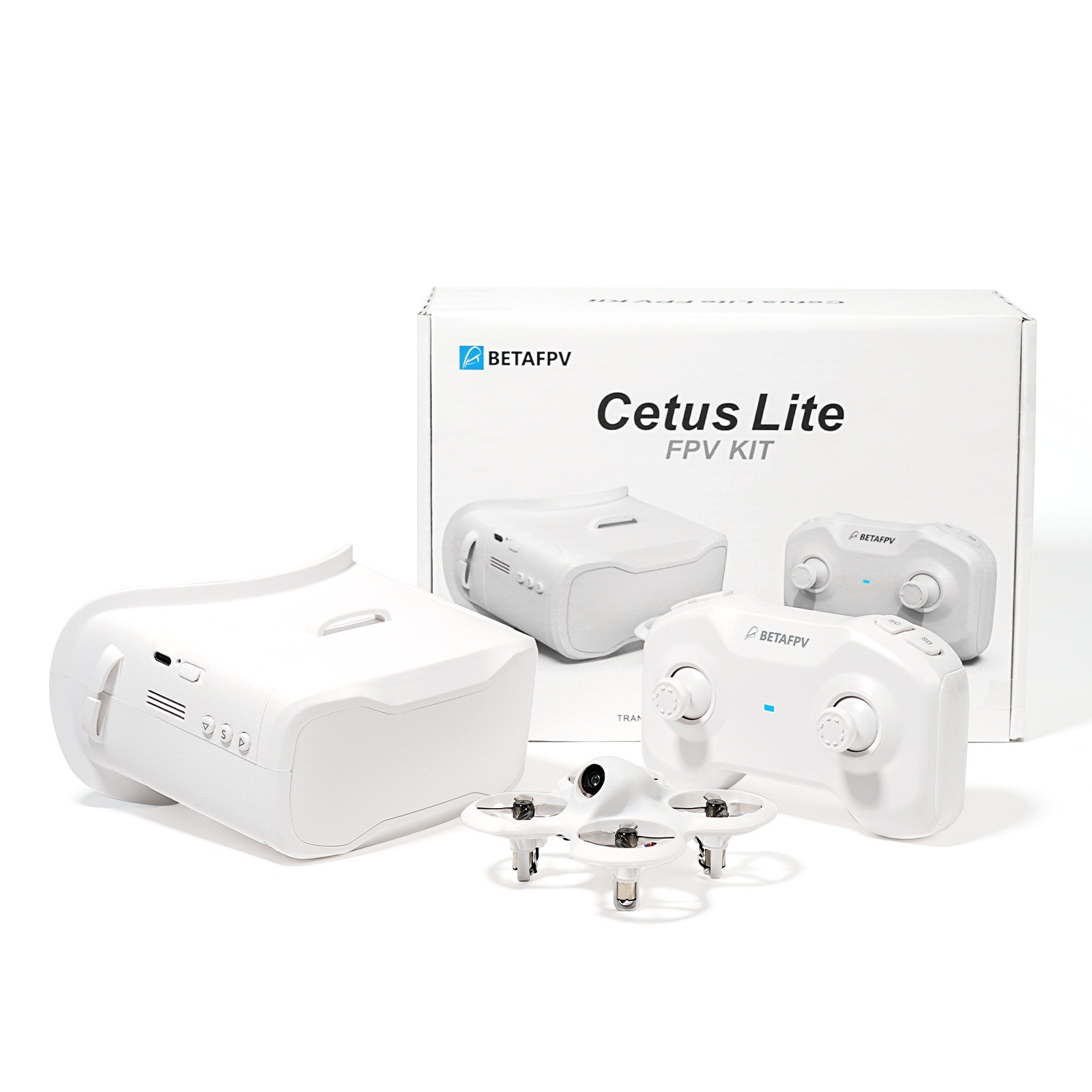 Mini Drone Cetus Lite FPV Kit With high efficient BT2.0 300mAh 1S battery the flight time is about 4-5 minutes